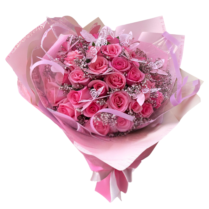 Special Bouquets - Bouquet de Rosas y Mariposas Latam