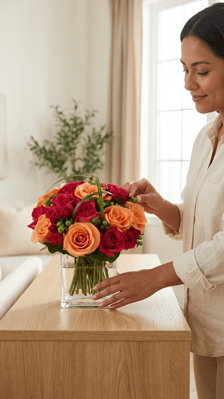 AMOR PROFUNDO – Ramillete de Rosas con Hypericus - Imagen 2